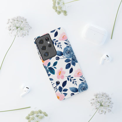 Pastel Garden Charm – Samsung Galaxy Case with Delicate Floral Design - BOGO Cases