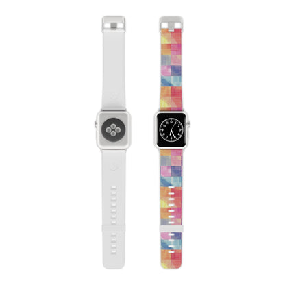 Pastel Panache Watercolor Plaid Apple Watch Band - BOGO Cases