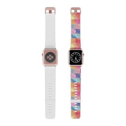 Pastel Panache Watercolor Plaid Apple Watch Band - BOGO Cases