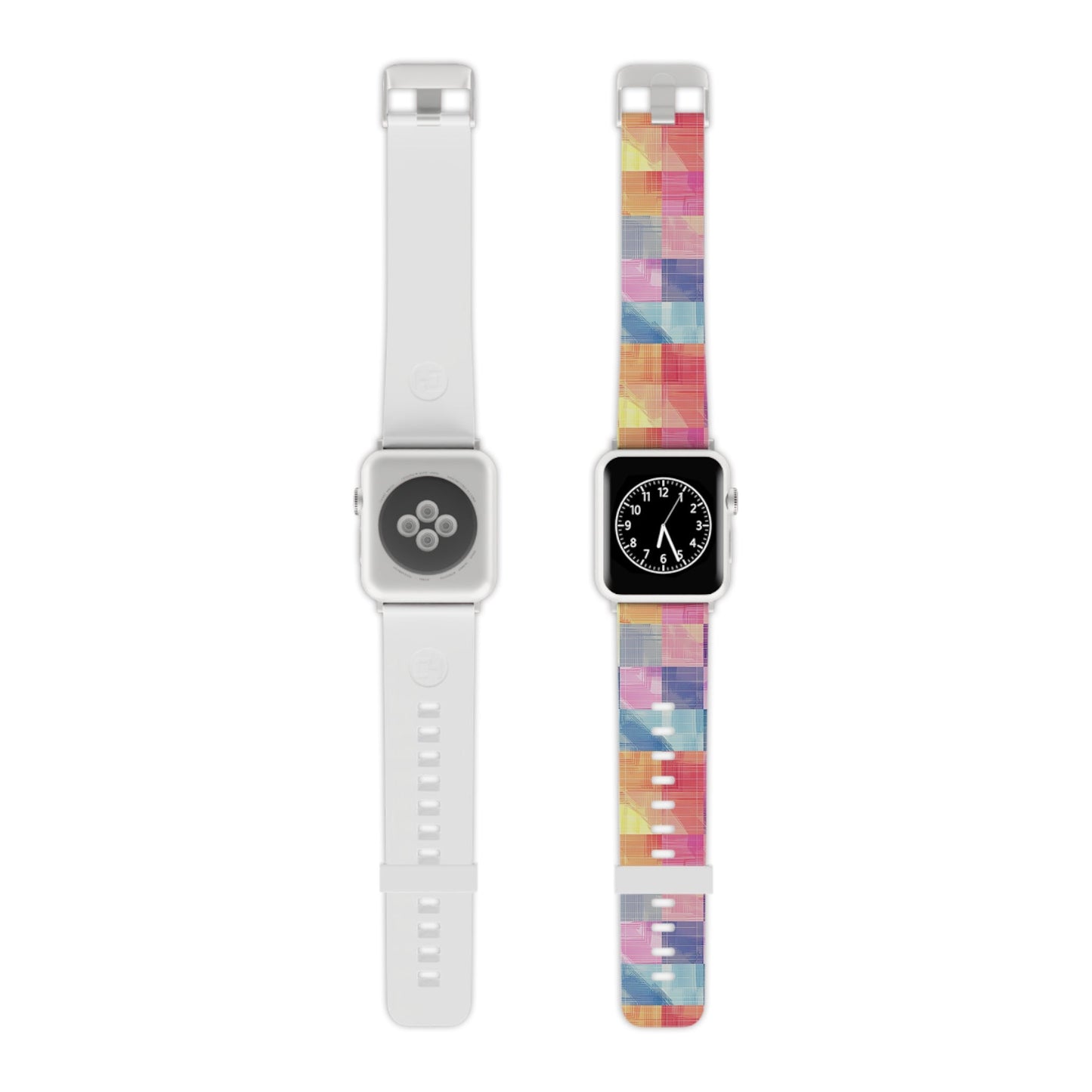 Pastel Panache Watercolor Plaid Apple Watch Band - BOGO Cases