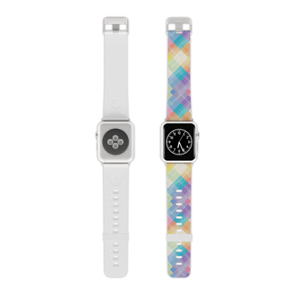 Pastel Plaid Watercolor Apple Watch Band - BOGO Cases