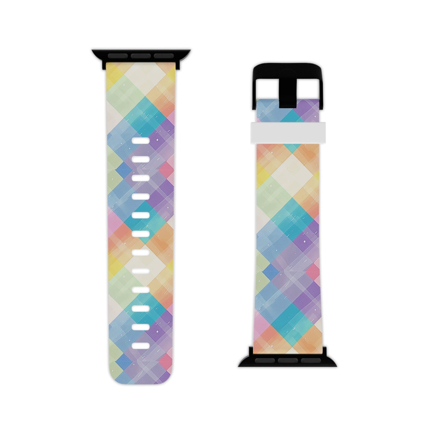 Pastel Plaid Watercolor Apple Watch Band - BOGO Cases