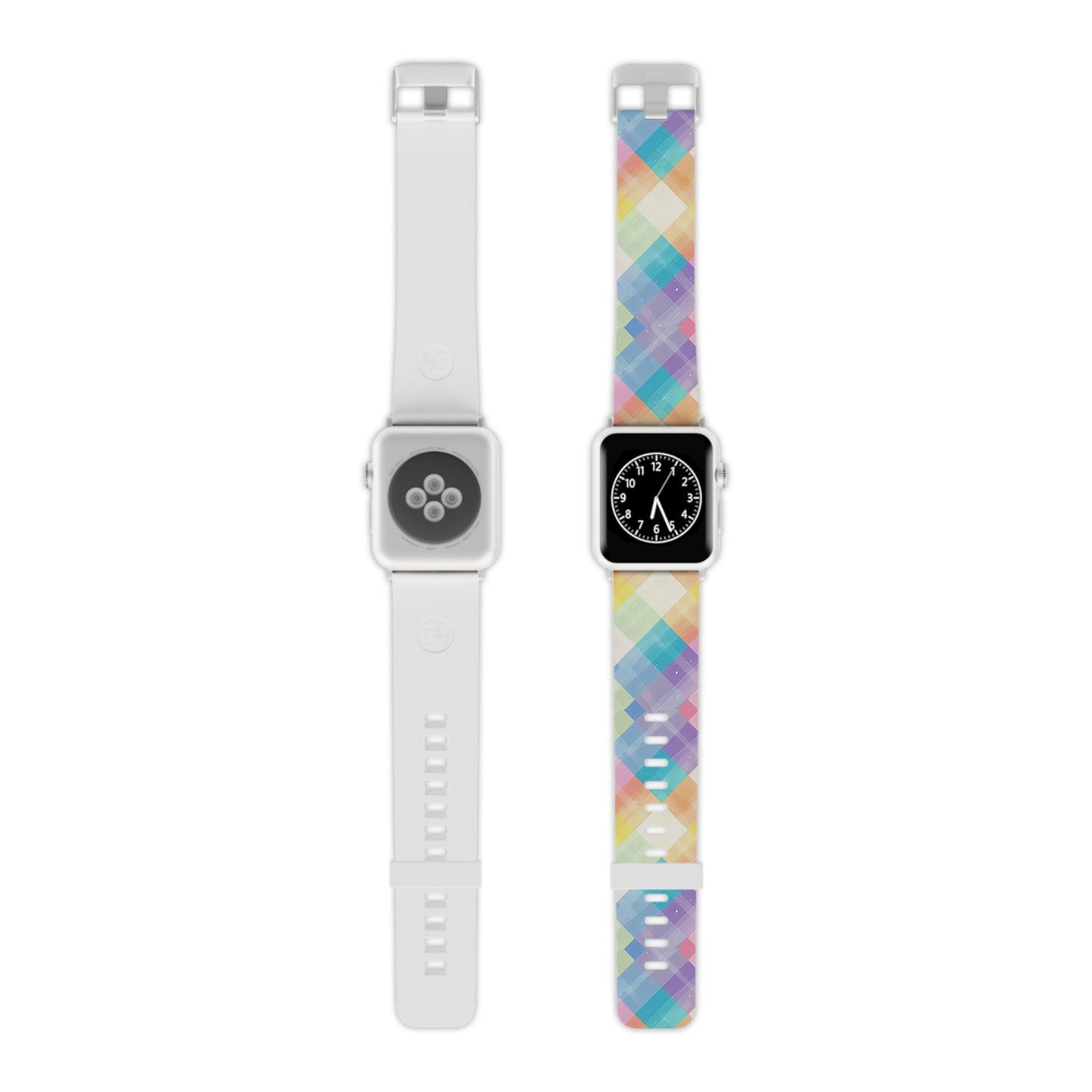 Pastel Plaid Watercolor Apple Watch Band - BOGO Cases