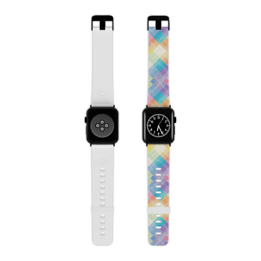Pastel Plaid Watercolor Apple Watch Band - BOGO Cases