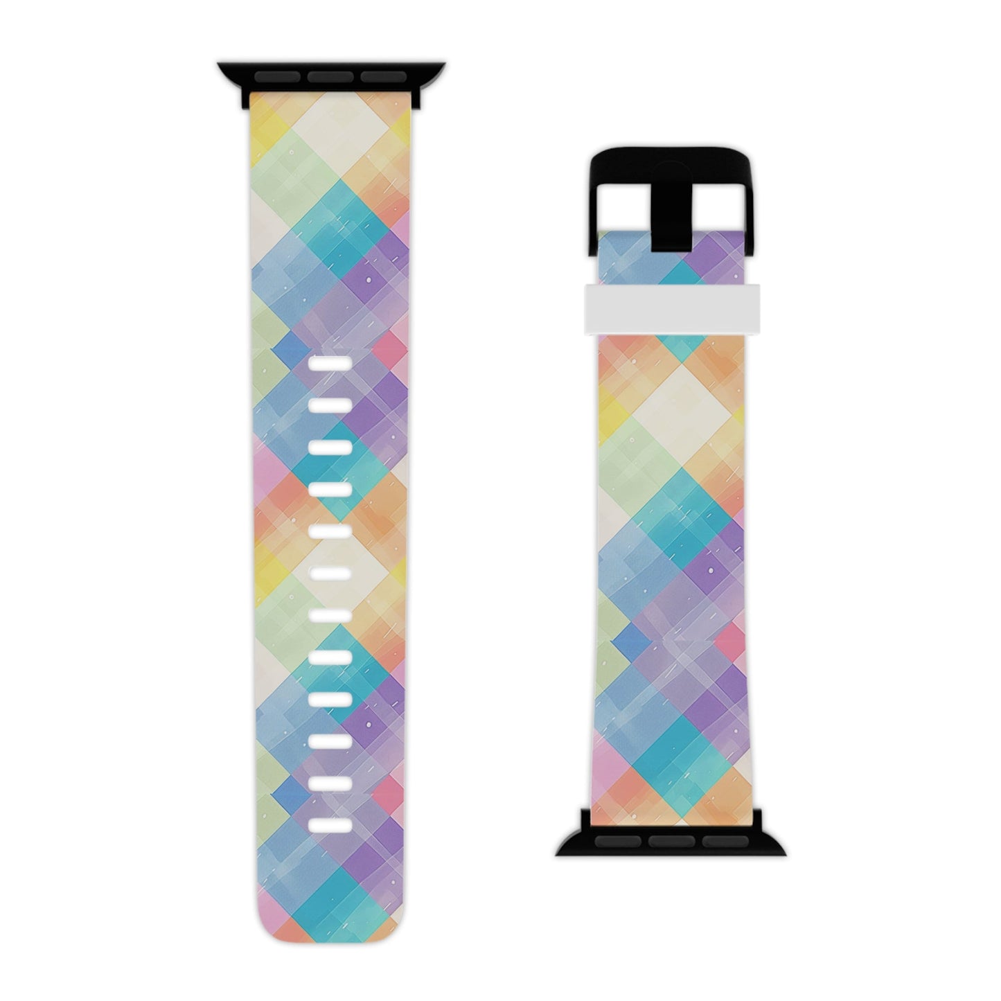 Pastel Plaid Watercolor Apple Watch Band - BOGO Cases