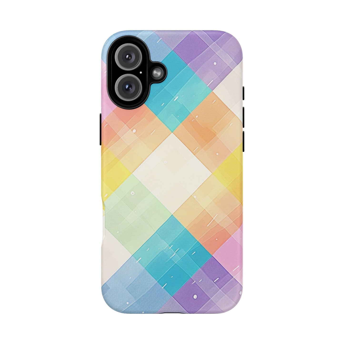 Pastel Plaid Watercolor iPhone Case - BOGO Cases