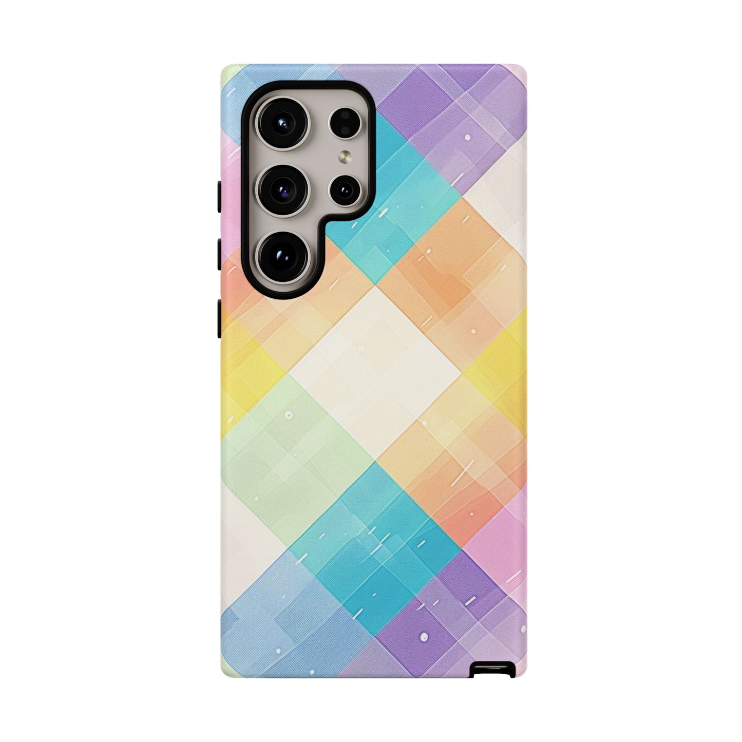 Pastel Plaid Watercolor iPhone Case - BOGO Cases