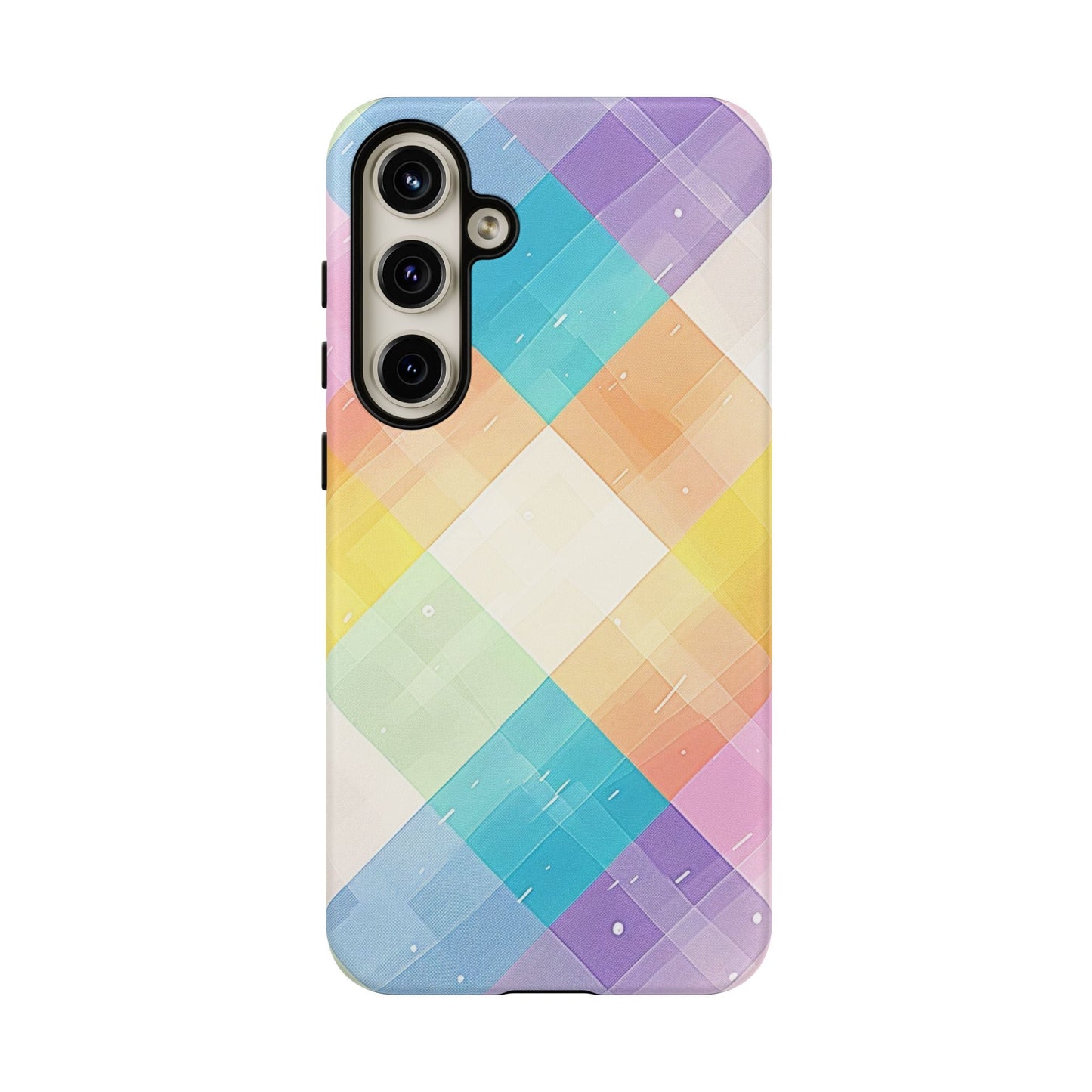 Pastel Plaid Watercolor iPhone Case - BOGO Cases