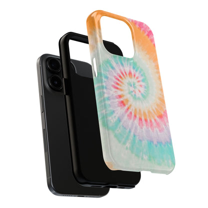 Pastel Swirl Tie - Dye iPhone Case – Soft & Minimalistic Style - BOGO Cases