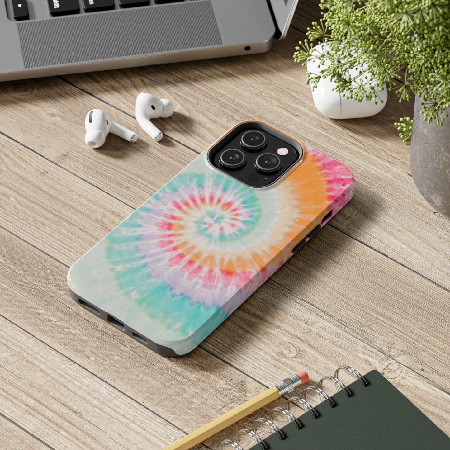 Pastel Swirl Tie - Dye iPhone Case – Soft & Minimalistic Style - BOGO Cases