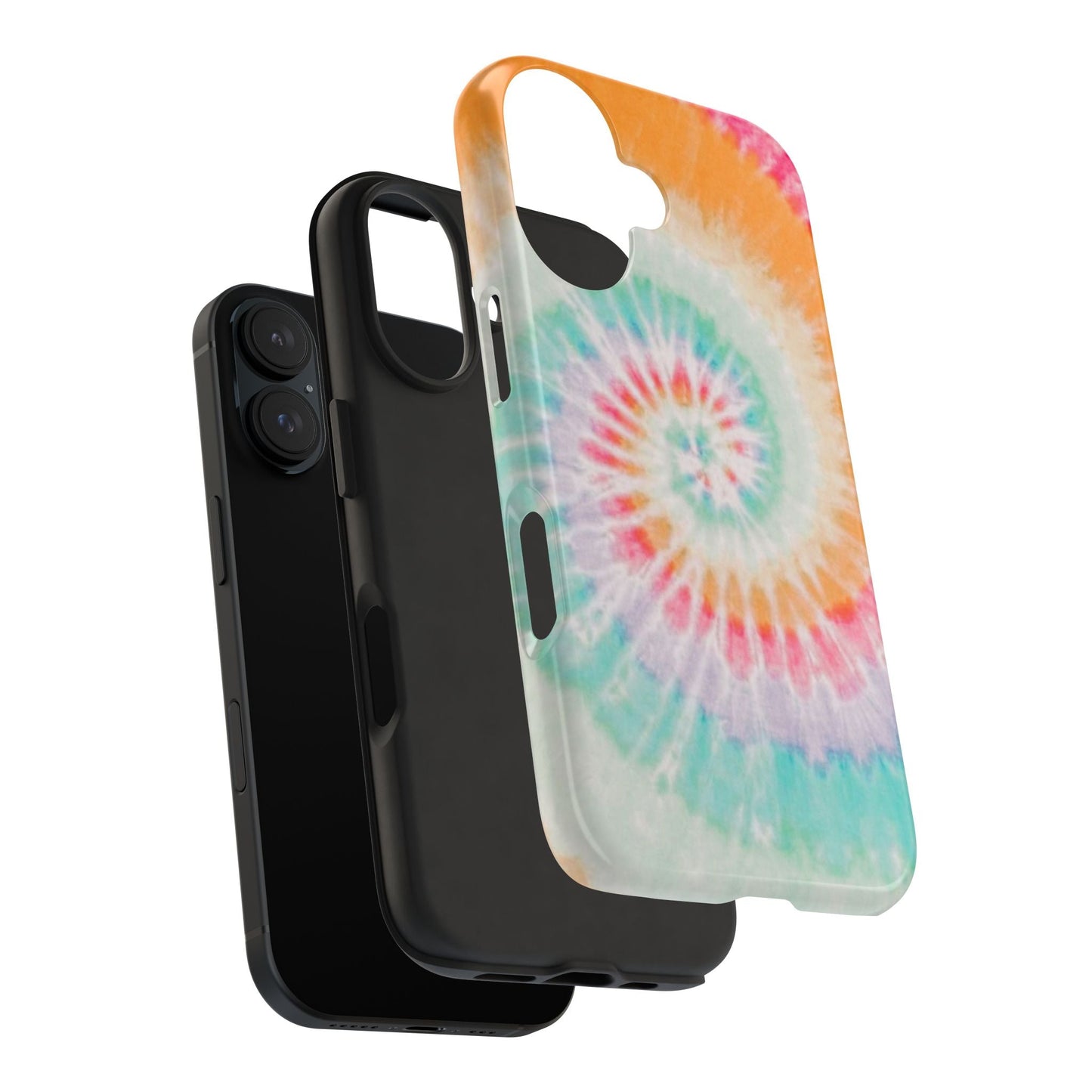 Pastel Swirl Tie - Dye iPhone Case – Soft & Minimalistic Style - BOGO Cases