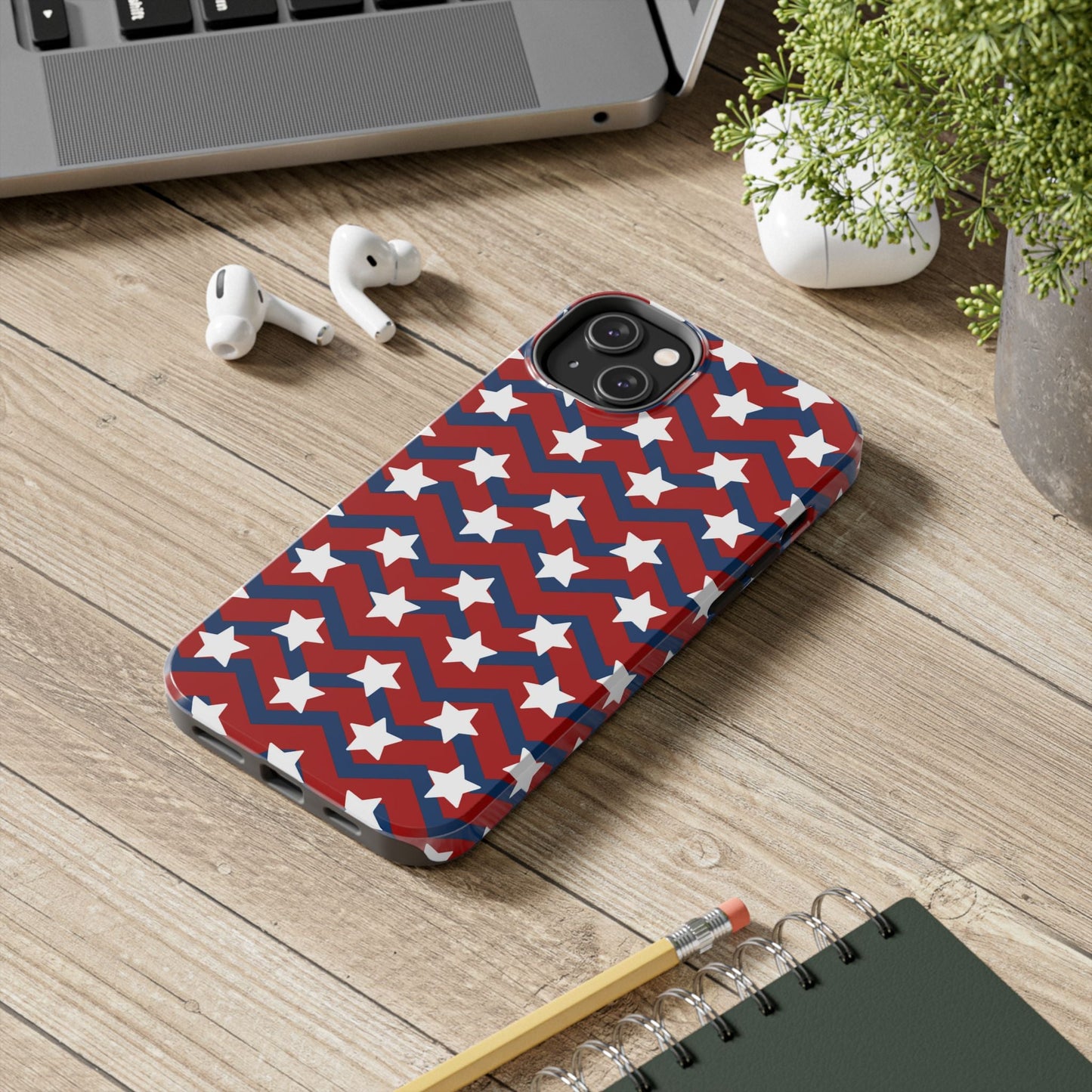 Patriotic Chevron Stars - iPhone Series Case - BOGO Cases