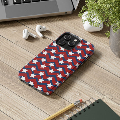 Patriotic Chevron Stars - iPhone Series Case - BOGO Cases