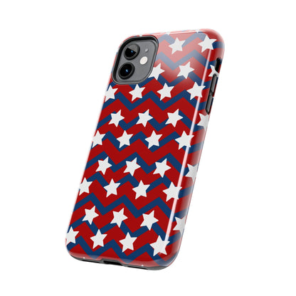 Patriotic Chevron Stars - iPhone Series Case - BOGO Cases