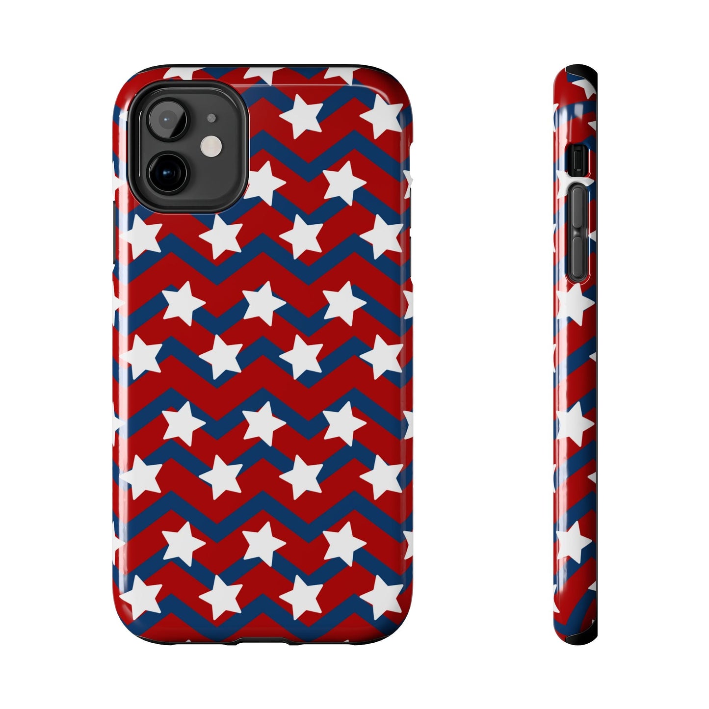 Patriotic Chevron Stars - iPhone Series Case - BOGO Cases