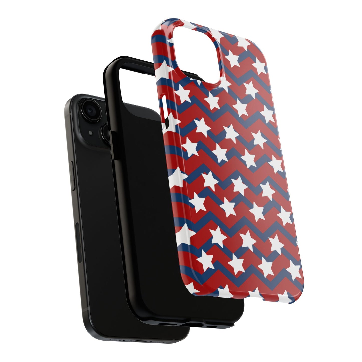 Patriotic Chevron Stars - iPhone Series Case - BOGO Cases
