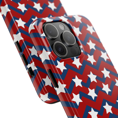 Patriotic Chevron Stars - iPhone Series Case - BOGO Cases
