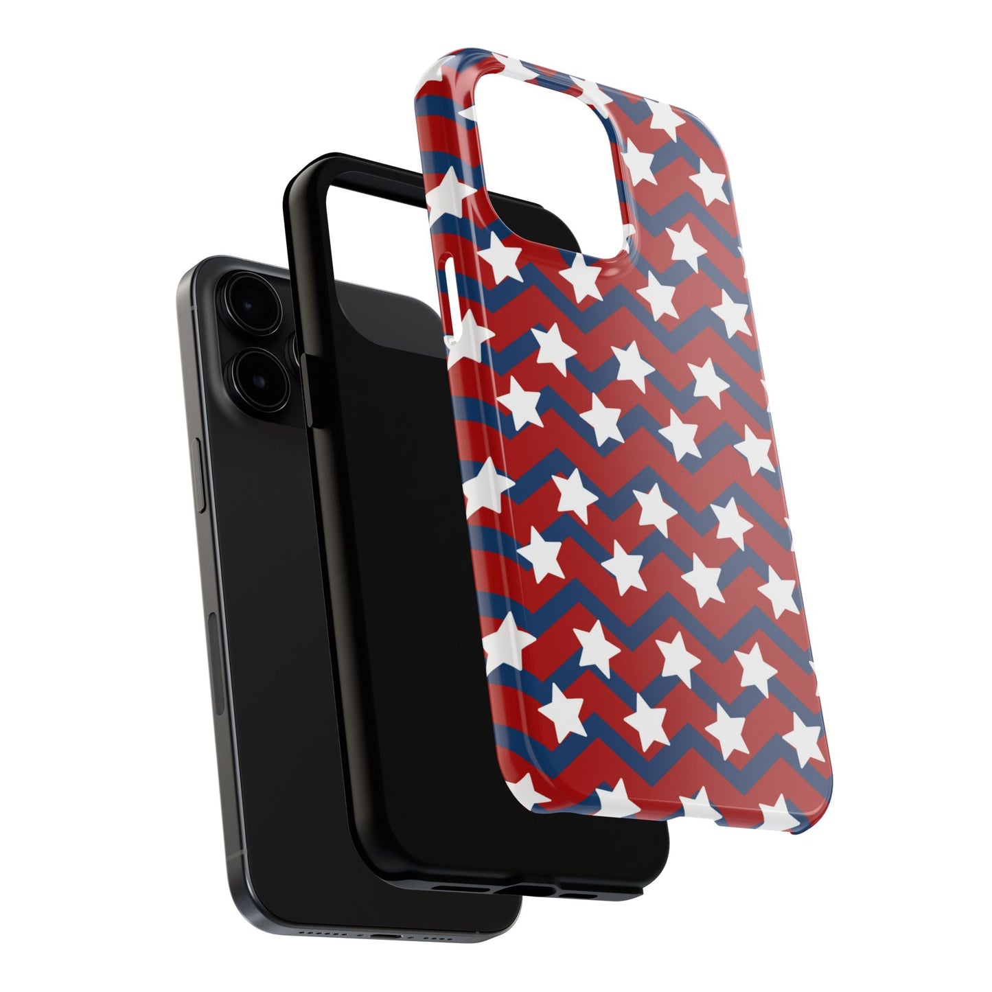 Patriotic Chevron Stars - iPhone Series Case - BOGO Cases