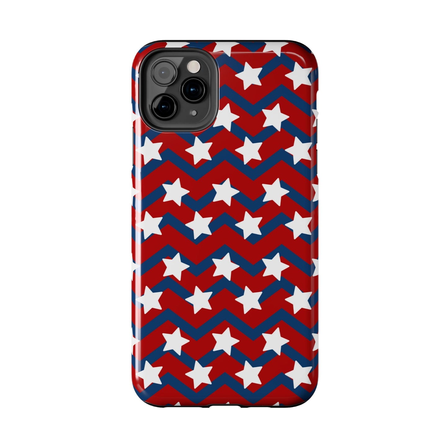 Patriotic Chevron Stars - iPhone Series Case - BOGO Cases