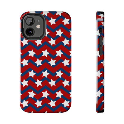 Patriotic Chevron Stars - iPhone Series Case - BOGO Cases