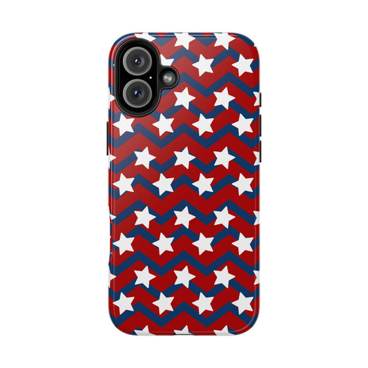 Patriotic Chevron Stars - iPhone Series Case - BOGO Cases