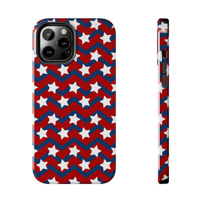 Patriotic Chevron Stars - iPhone Series Case - BOGO Cases