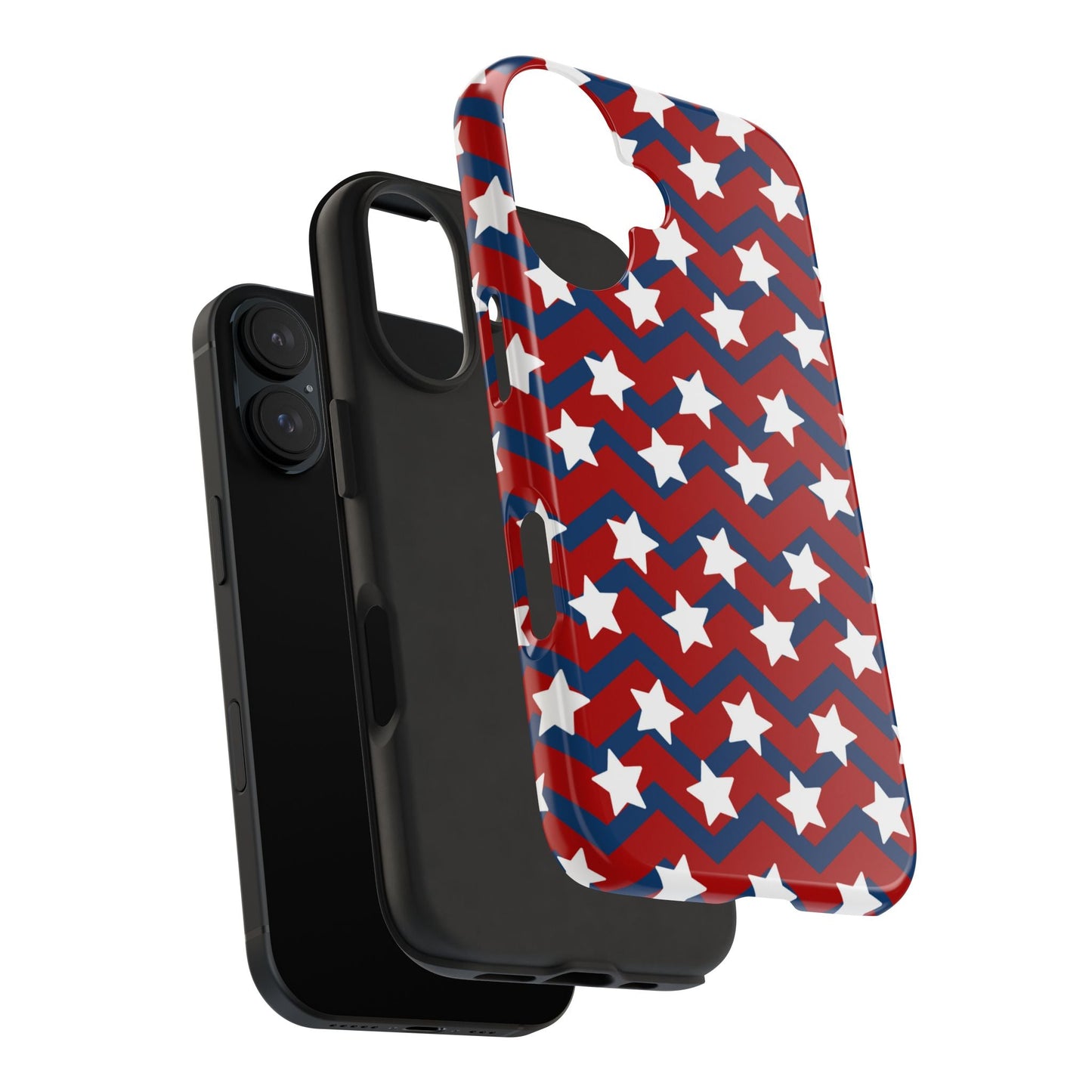 Patriotic Chevron Stars - iPhone Series Case - BOGO Cases