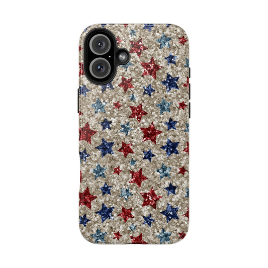 Patriotic Glitter Stars – iPhone Series Case - BOGO Cases