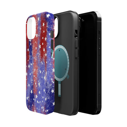 Patriotic Star - Spangled Glitter – MagSafe iPhone Case - BOGO Cases