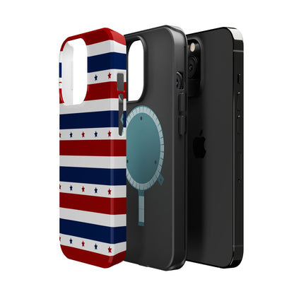 Patriotic Stars MagSafe iPhone Case - BOGO Cases