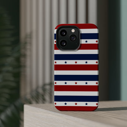 Patriotic Stars MagSafe iPhone Case - BOGO Cases