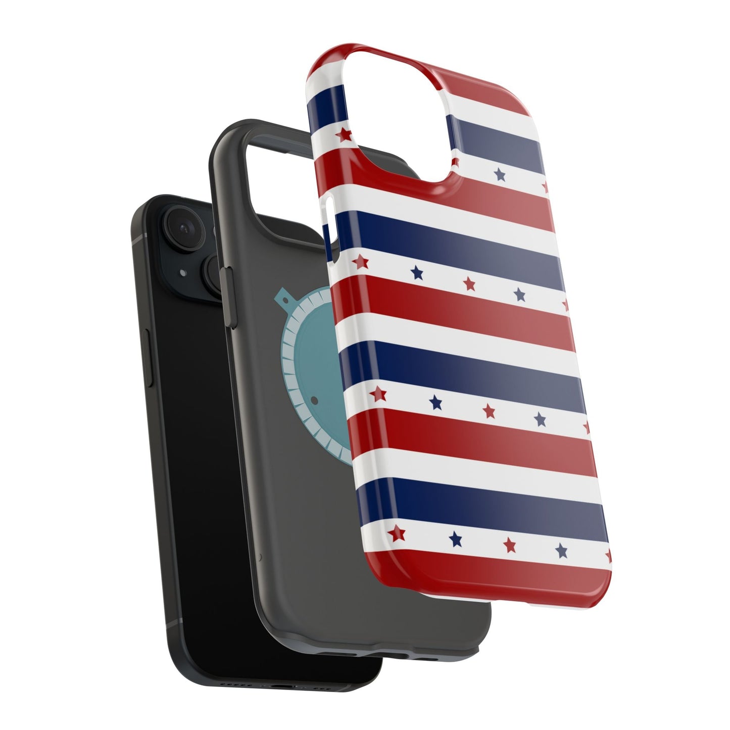 Patriotic Stars MagSafe iPhone Case - BOGO Cases