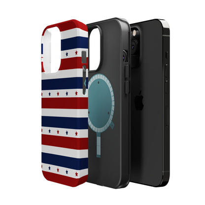 Patriotic Stars MagSafe iPhone Case - BOGO Cases