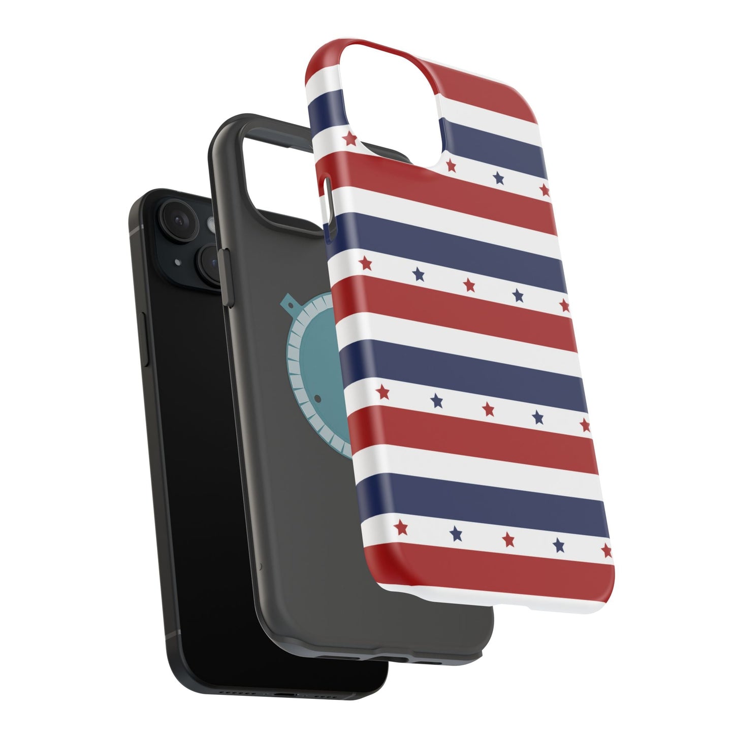 Patriotic Stars MagSafe iPhone Case - BOGO Cases
