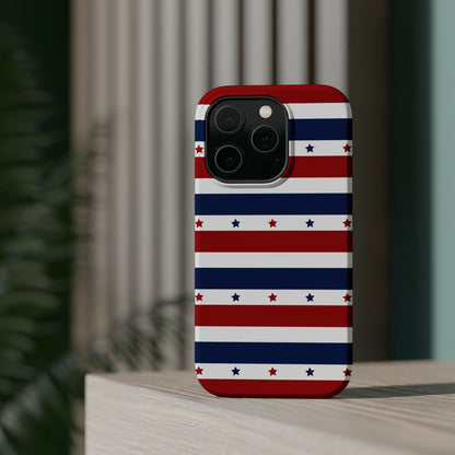 Patriotic Stars MagSafe iPhone Case - BOGO Cases