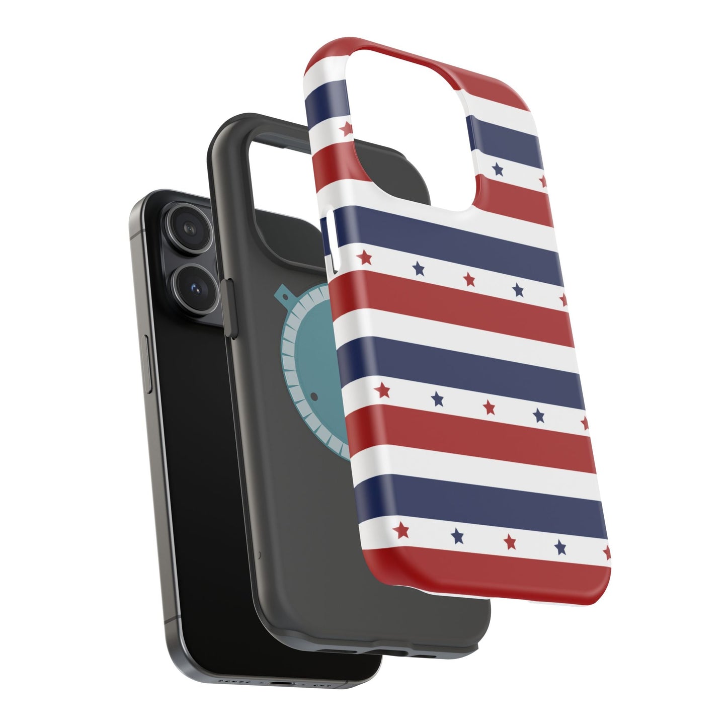 Patriotic Stars MagSafe iPhone Case - BOGO Cases