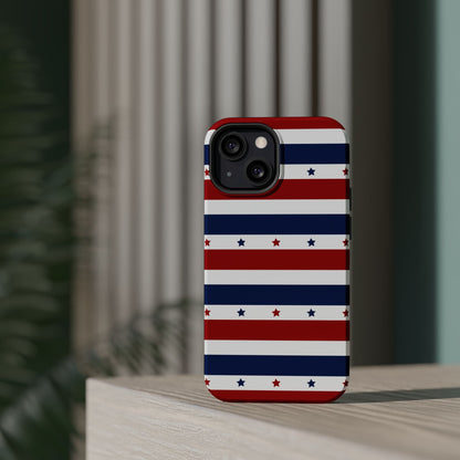 Patriotic Stars MagSafe iPhone Case - BOGO Cases