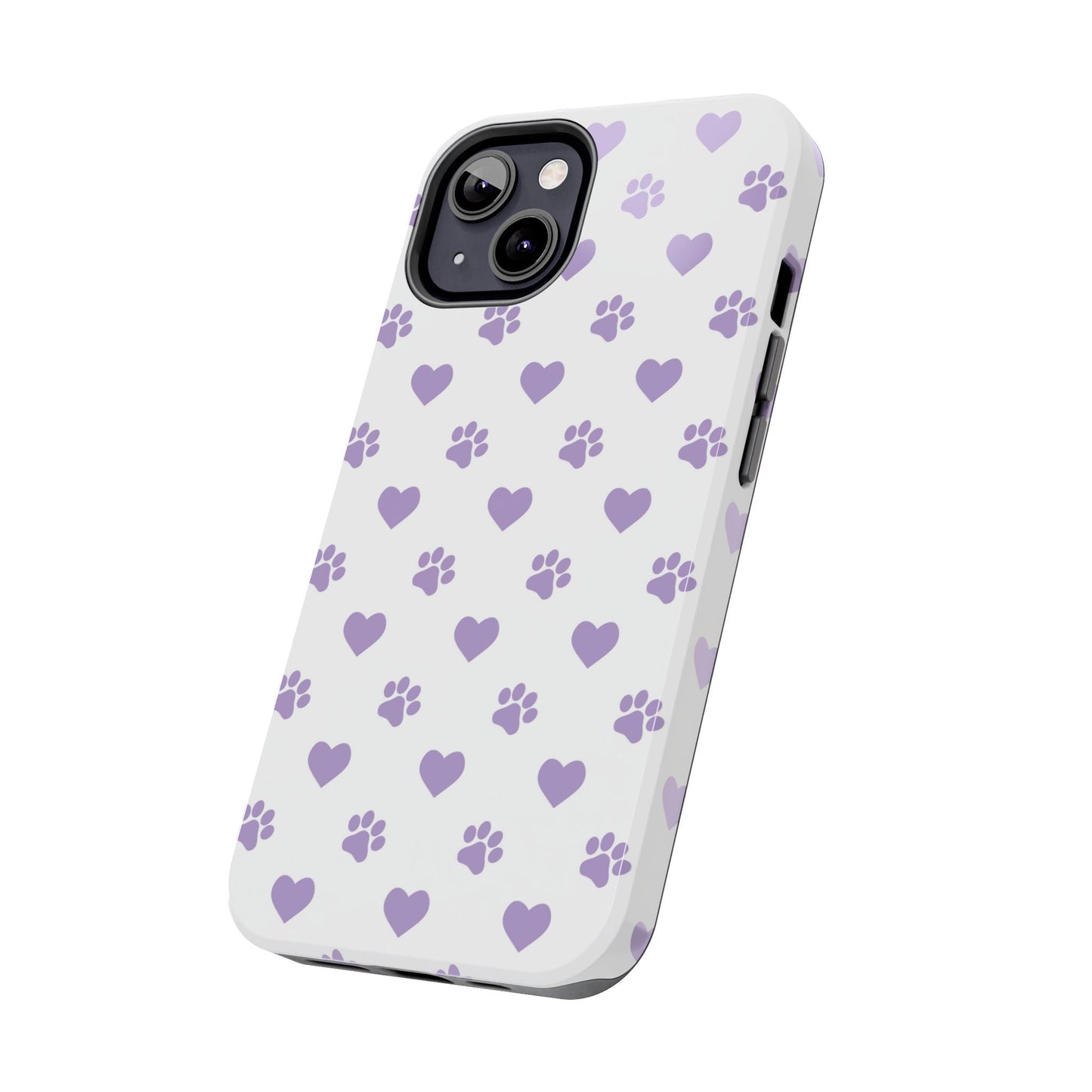Paw Prints & Hearts – Cute and Durable iPhone Case for Animal Lovers - BOGO Cases