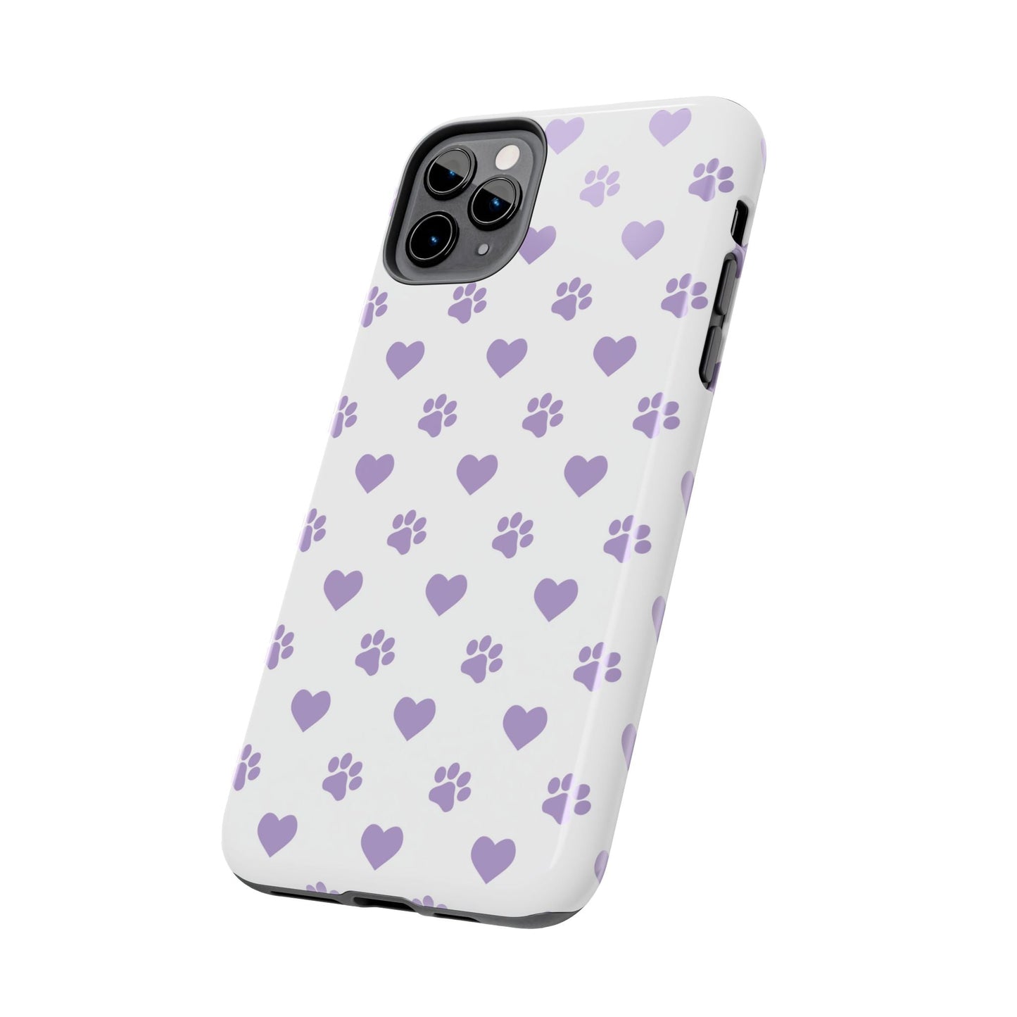 Paw Prints & Hearts – Cute and Durable iPhone Case for Animal Lovers - BOGO Cases