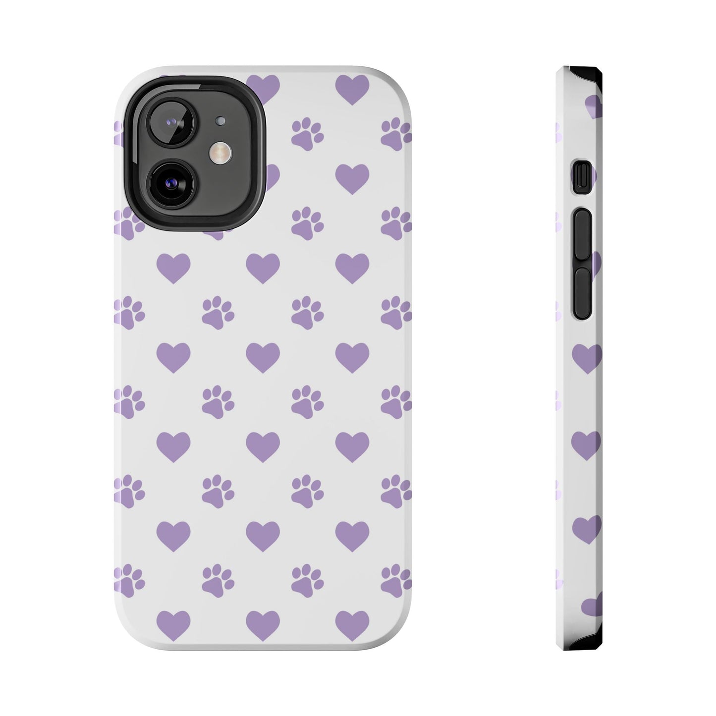 Paw Prints & Hearts – Cute and Durable iPhone Case for Animal Lovers - BOGO Cases