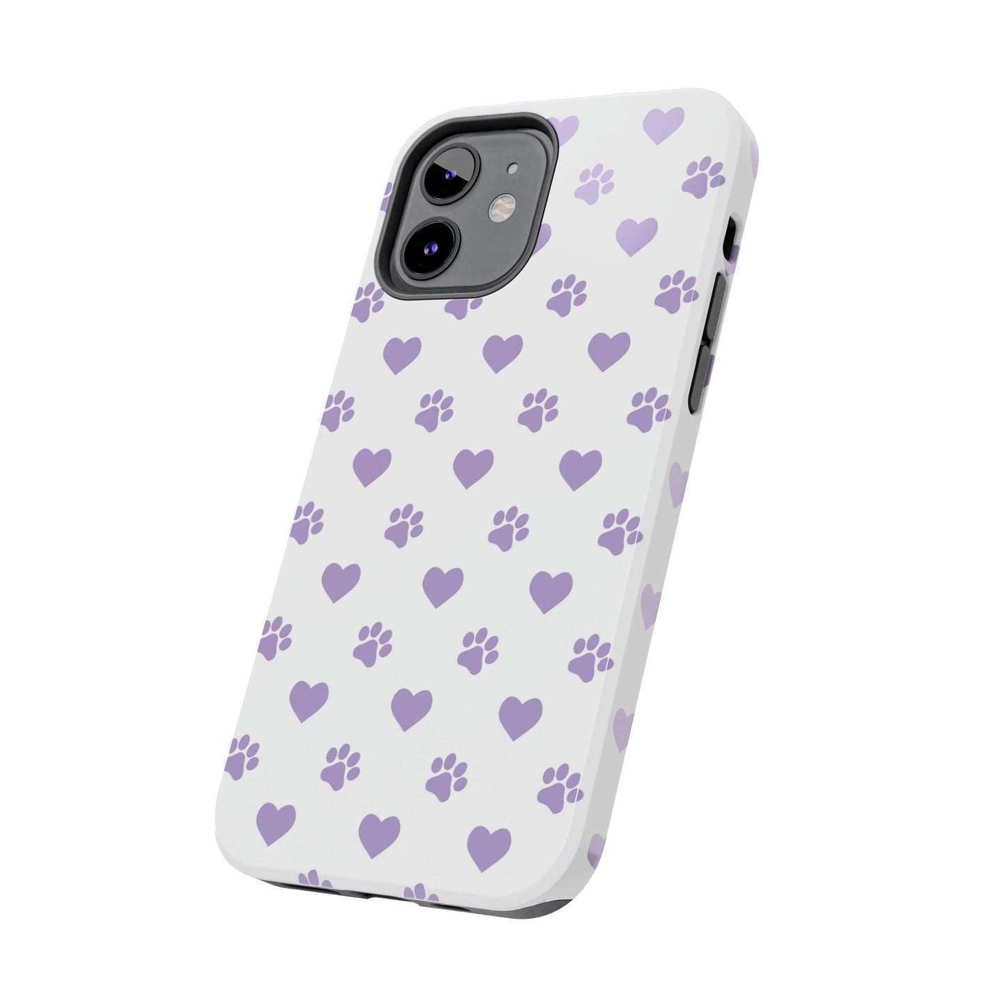 Paw Prints & Hearts – Cute and Durable iPhone Case for Animal Lovers - BOGO Cases
