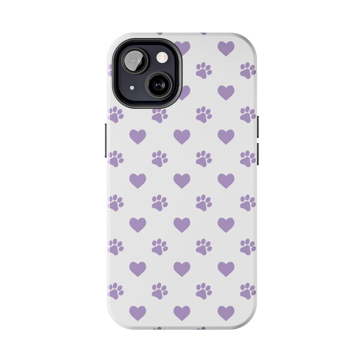 Paw Prints & Hearts – Cute and Durable iPhone Case for Animal Lovers - BOGO Cases