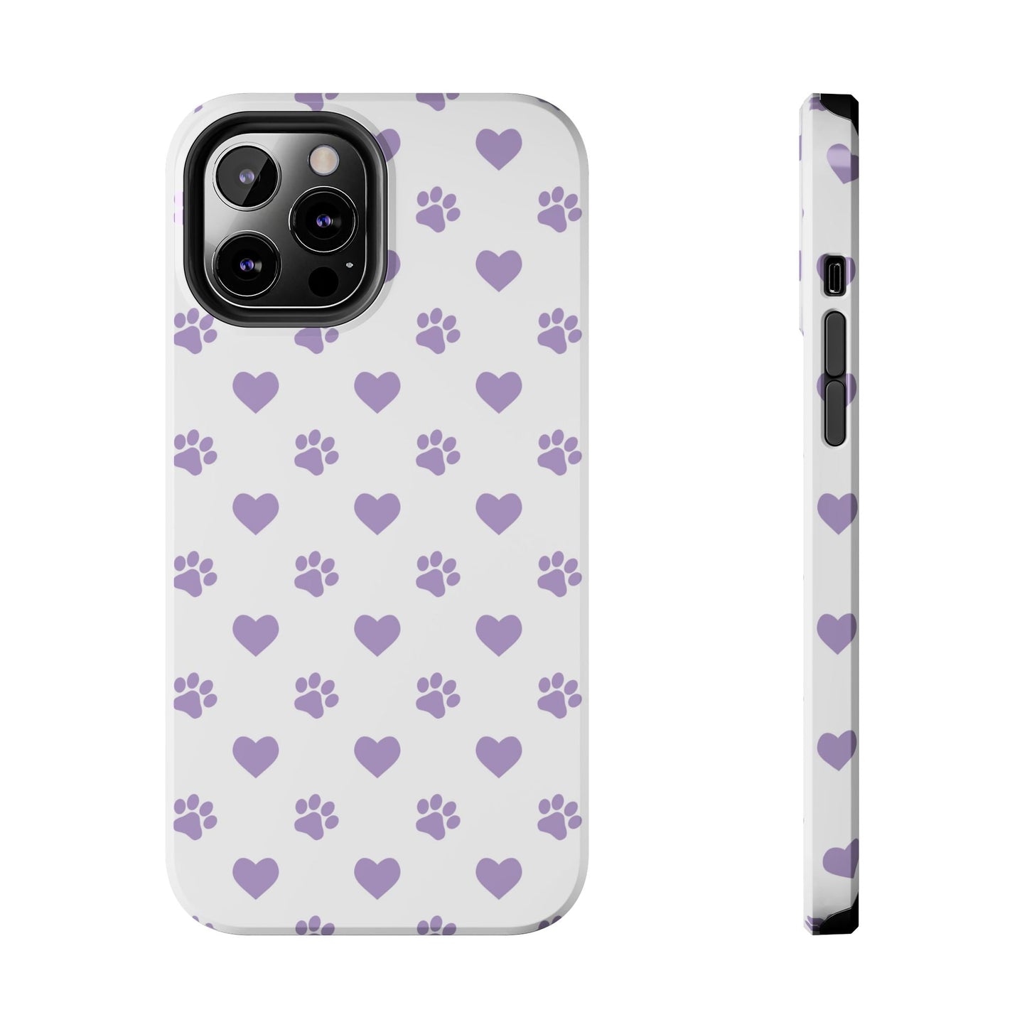 Paw Prints & Hearts – Cute and Durable iPhone Case for Animal Lovers - BOGO Cases