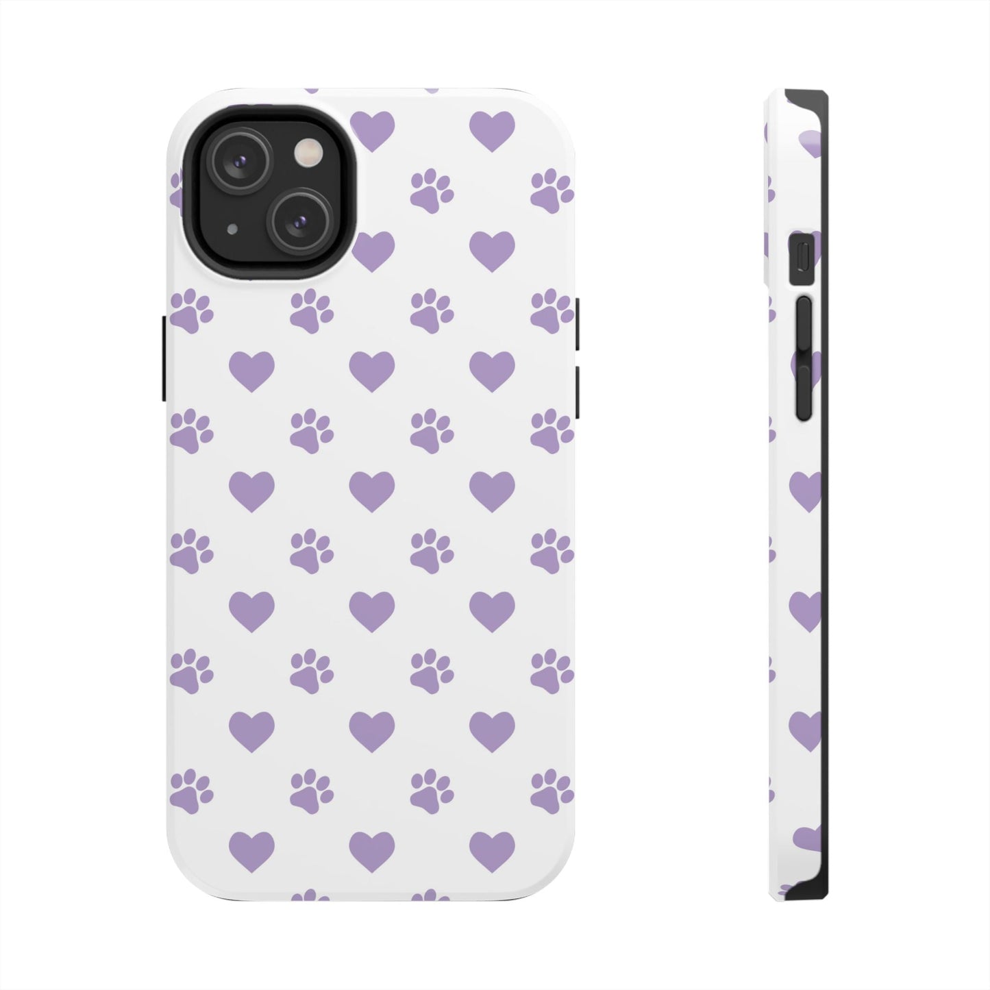 Paw Prints & Hearts – Cute and Durable iPhone Case for Animal Lovers - BOGO Cases