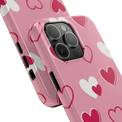 Pink and Red Hearts iPhone Case - BOGO Cases