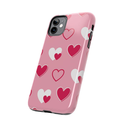 Pink and Red Hearts iPhone Case - BOGO Cases