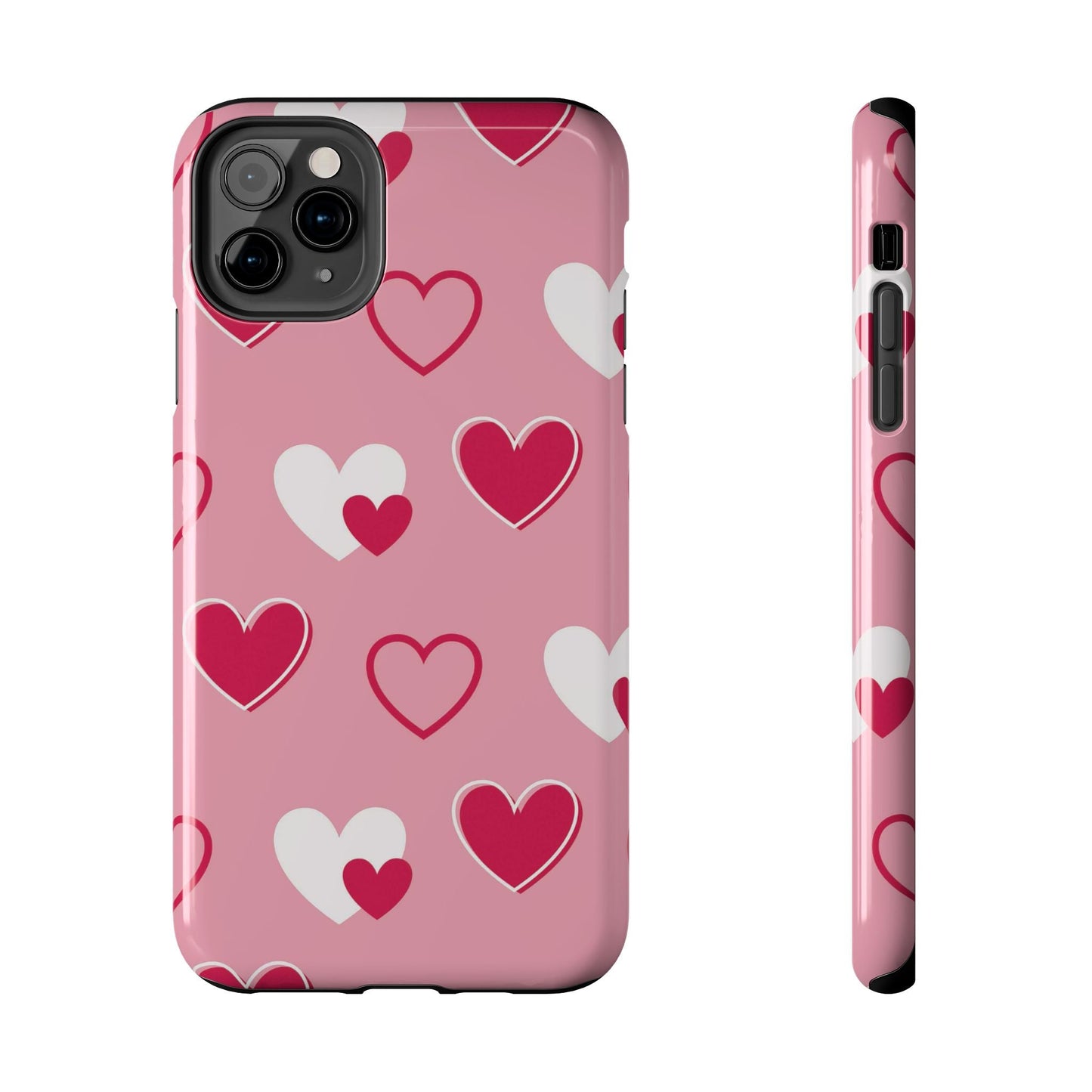 Pink and Red Hearts iPhone Case - BOGO Cases