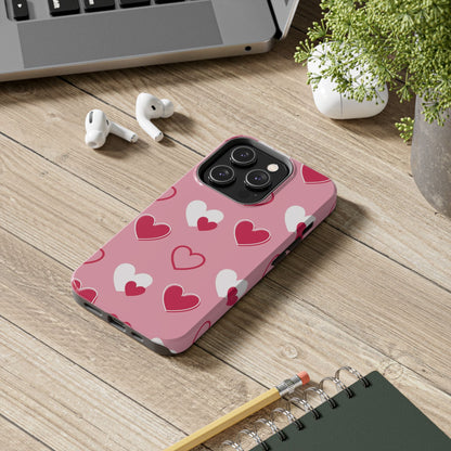 Pink and Red Hearts iPhone Case - BOGO Cases