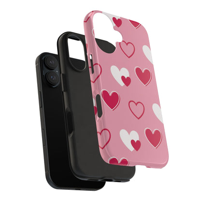 Pink and Red Hearts iPhone Case - BOGO Cases