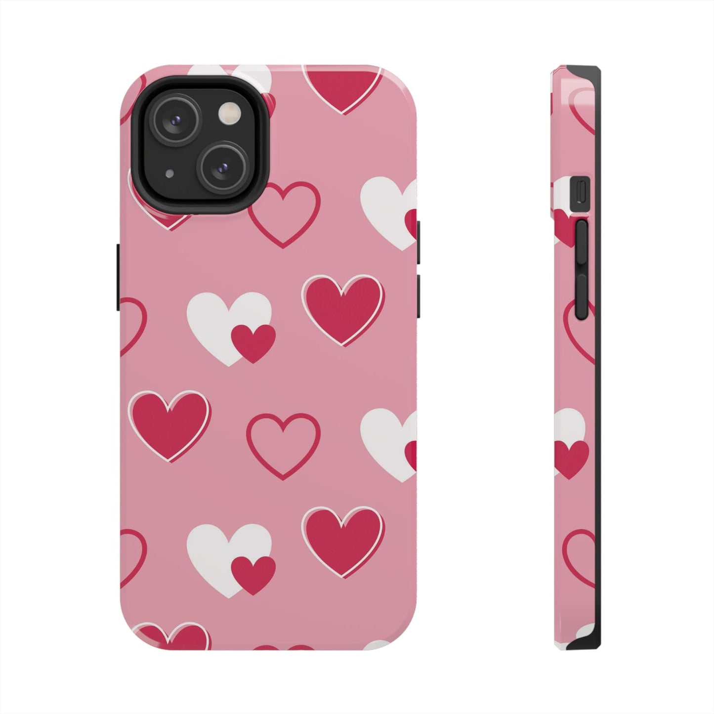 Pink and Red Hearts iPhone Case - BOGO Cases